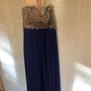 Strapless ball gown